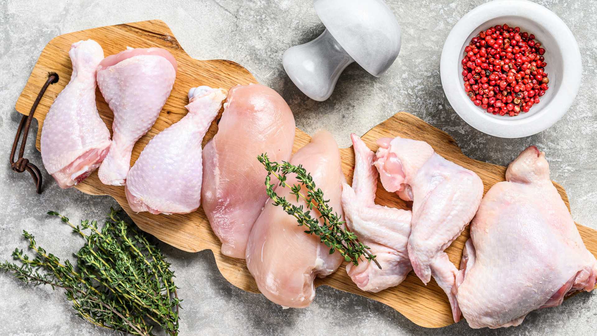 Quick-frozen poultry